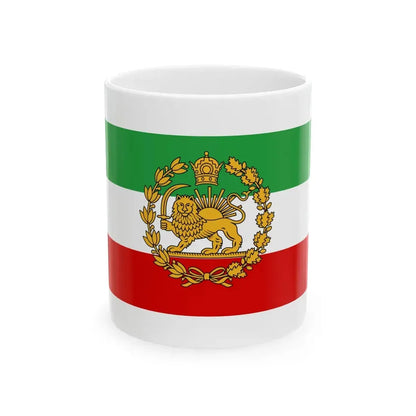 Naval Ensign of Iran 1933-1964 (Iran) White Coffee Mug 11oz - Go Mug Yourself
