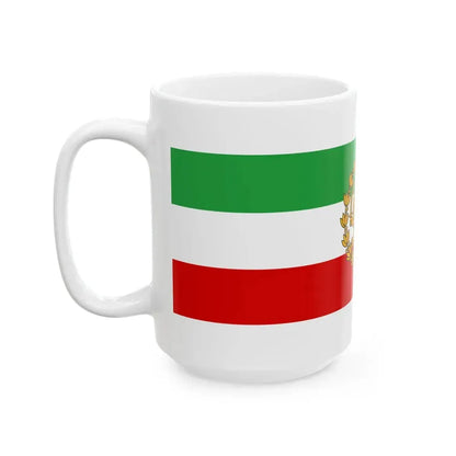 Naval Ensign of Iran 1933-1964 (Iran) White Coffee Mug - Go Mug Yourself