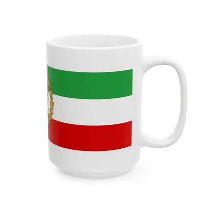 Naval Ensign of Iran 1933-1964 (Iran) White Coffee Mug - Go Mug Yourself