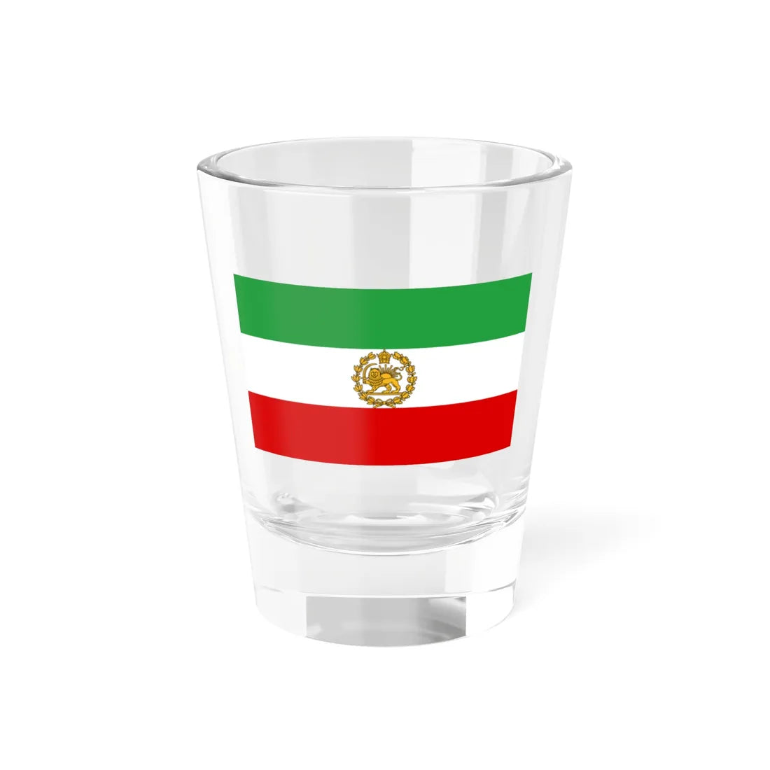 Naval ensign of Iran 1964-1979 (Iran) Shot Glass 1.5oz 1.5oz - Go Mug Yourself