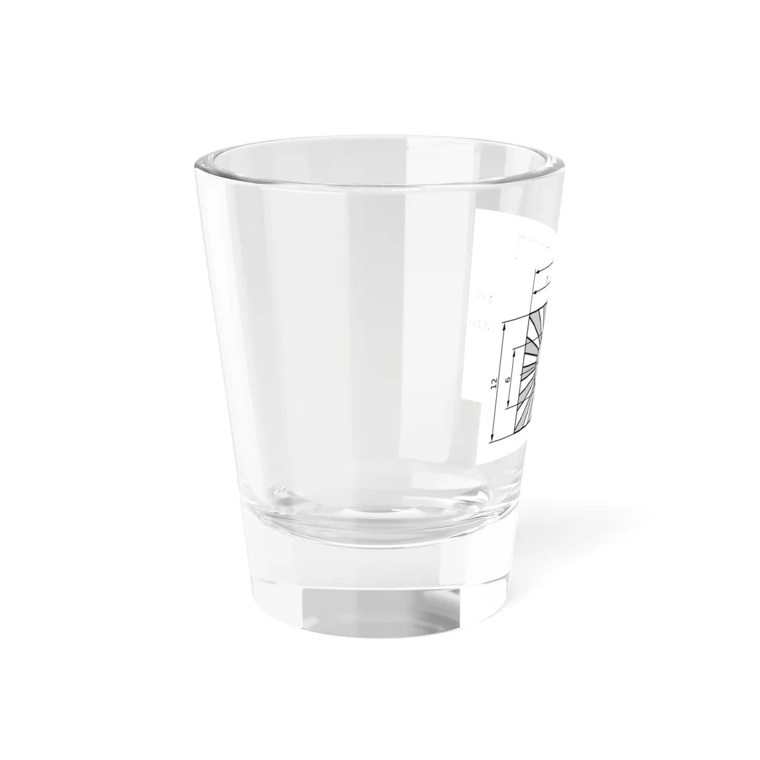 Naval Ensign of Japan Construction sheet (Japan) Shot Glass 1.5oz - Go Mug Yourself