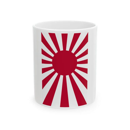 Naval Ensign of Japan vertical (Japan) White Coffee Mug 11oz - Go Mug Yourself