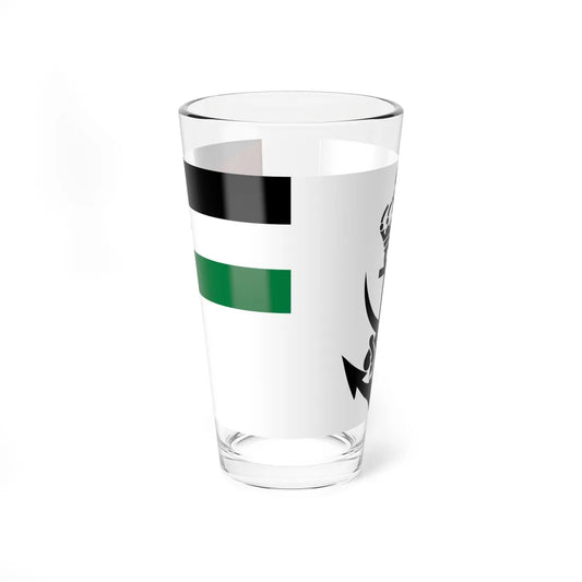 Naval Ensign of Jordan (Jordan) Pint Glass 16oz 16oz - Go Mug Yourself