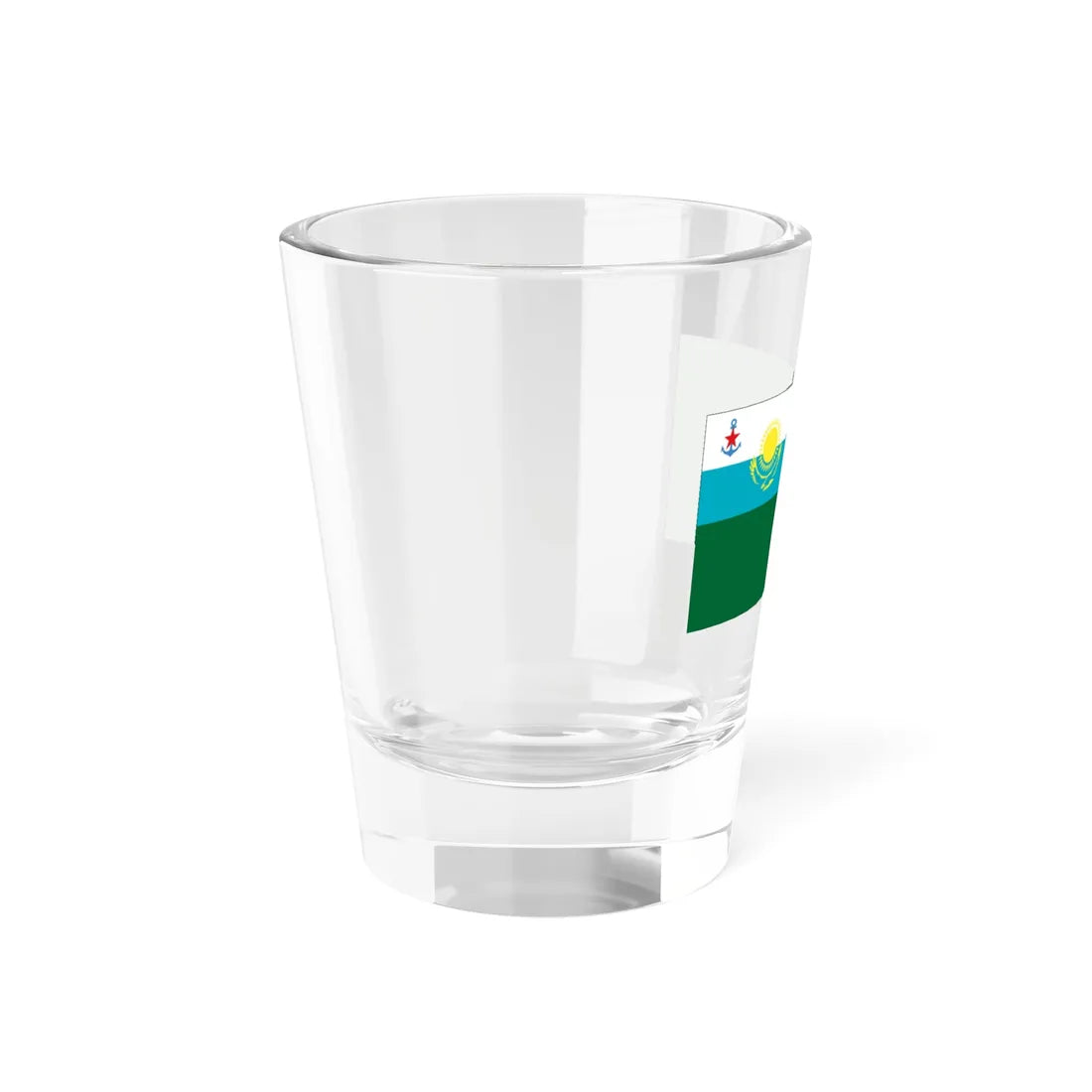 Naval Ensign of Kazakhstan Border Service (Kazakhstan) Shot Glass 1.5oz - Go Mug Yourself