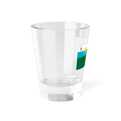 Naval Ensign of Kazakhstan Border Service (Kazakhstan) Shot Glass 1.5oz - Go Mug Yourself