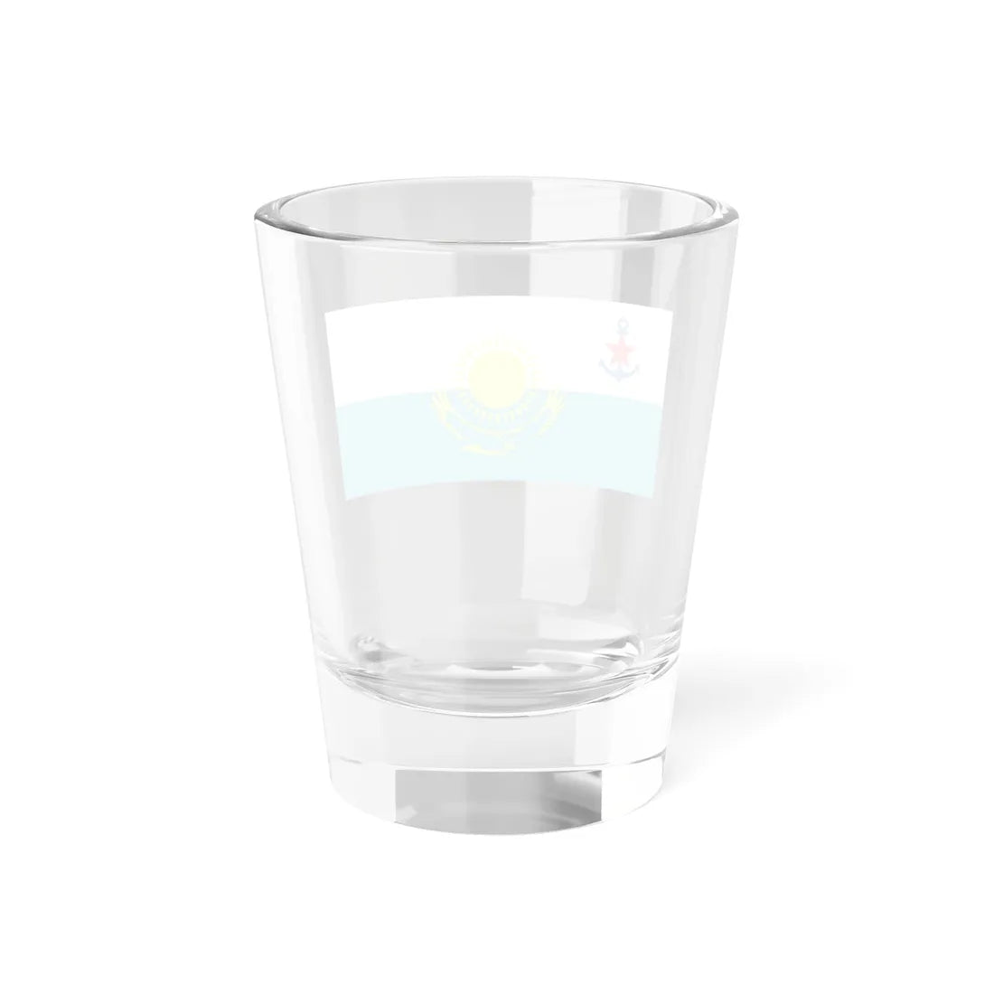 Naval Ensign of Kazakhstan (Kazakhstan) Shot Glass 1.5oz - Go Mug Yourself