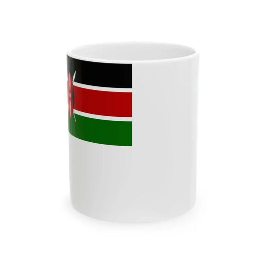 Naval Ensign of Kenya (Kenya) White Coffee Mug 11oz - Go Mug Yourself