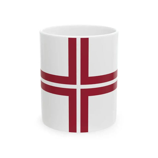 Naval Ensign of Latvia (Latvia) White Coffee Mug 11oz - Go Mug Yourself