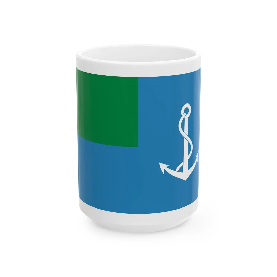 Naval Ensign of Libya 1977-2011 (Libya) White Coffee Mug 15oz - Go Mug Yourself