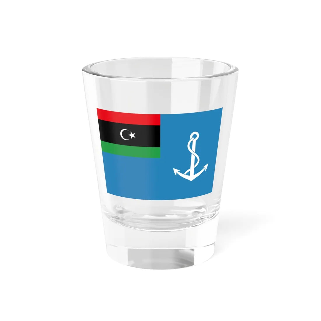 Naval Ensign of Libya (Libya) Shot Glass 1.5oz 1.5oz - Go Mug Yourself