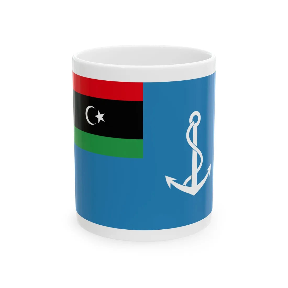 Naval Ensign of Libya (Libya) White Coffee Mug 11oz - Go Mug Yourself