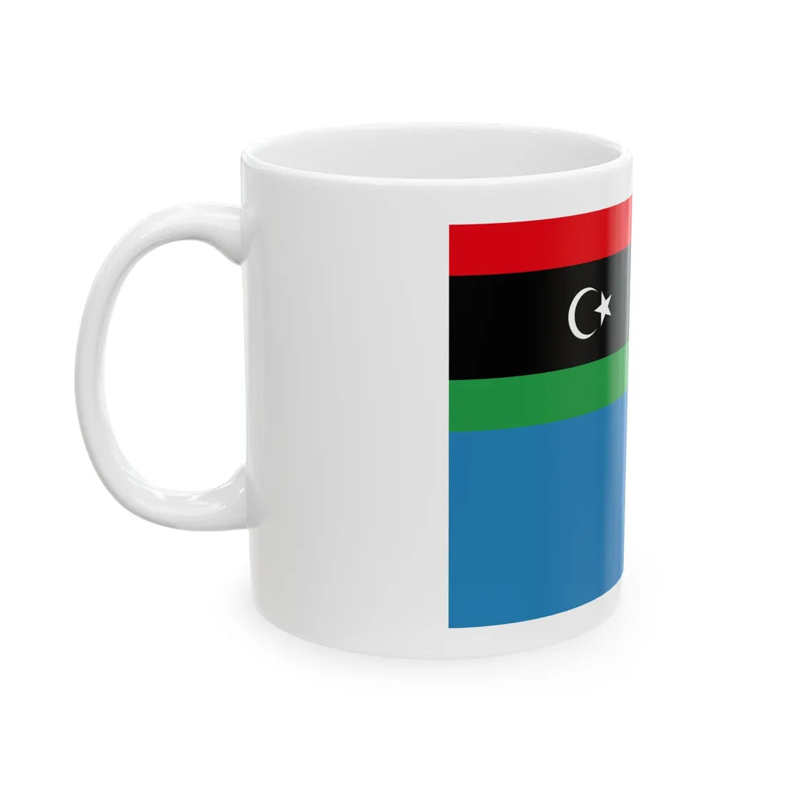 Naval Ensign of Libya (Libya) White Coffee Mug - Go Mug Yourself