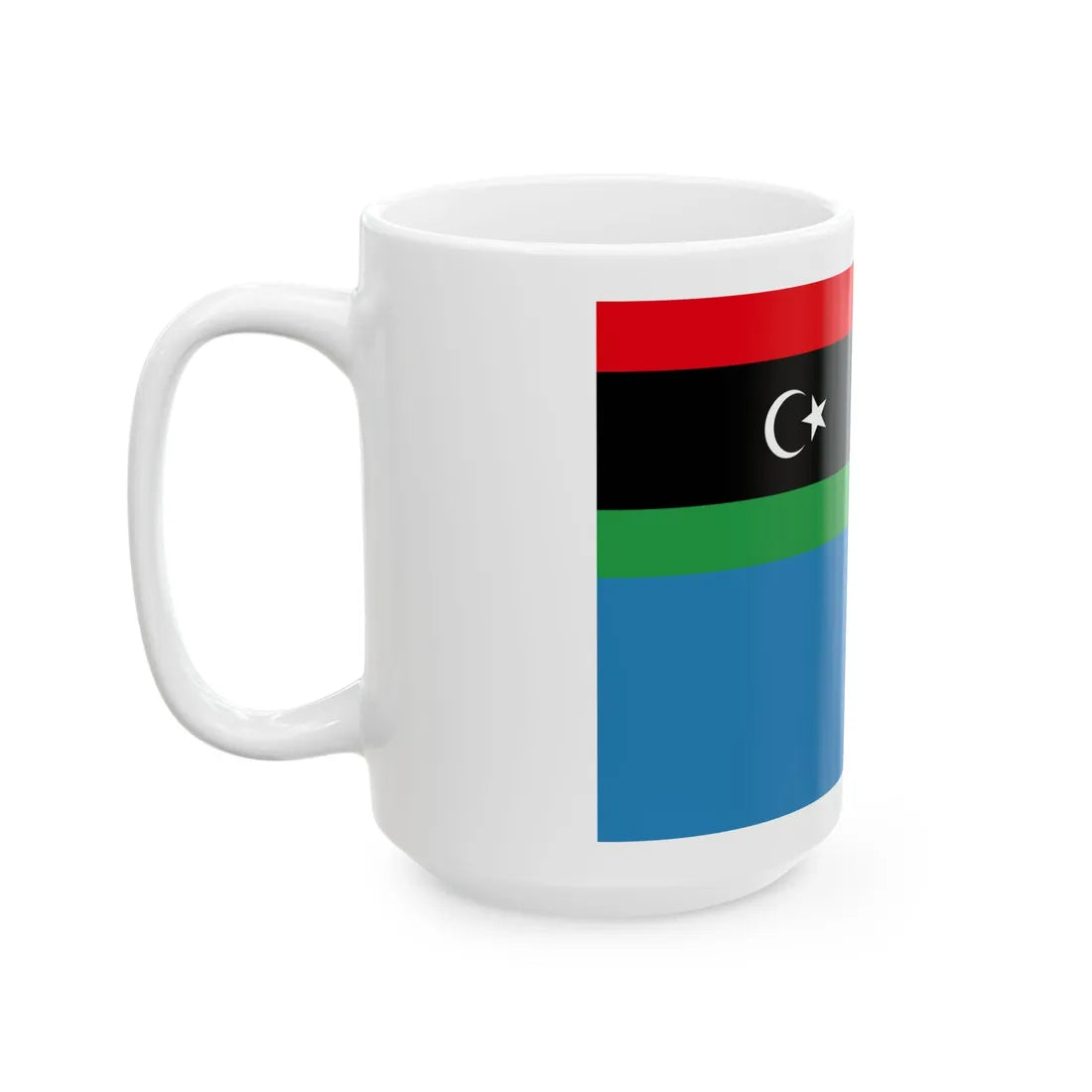 Naval Ensign of Libya (Libya) White Coffee Mug - Go Mug Yourself