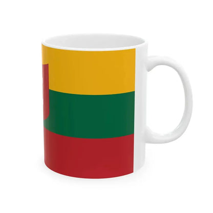 Naval Ensign of Lithuania 1927-1940 (Lithuania) White Coffee Mug - Go Mug Yourself