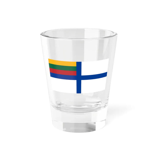 Naval Ensign of Lithuania (Lithuania) Shot Glass 1.5oz 1.5oz - Go Mug Yourself