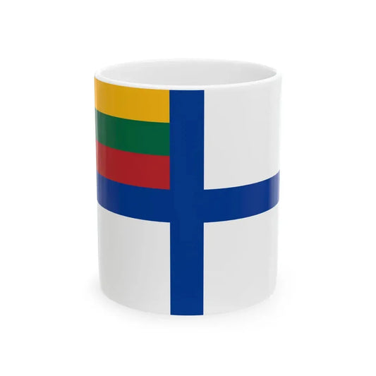 Naval Ensign of Lithuania (Lithuania) White Coffee Mug 11oz - Go Mug Yourself