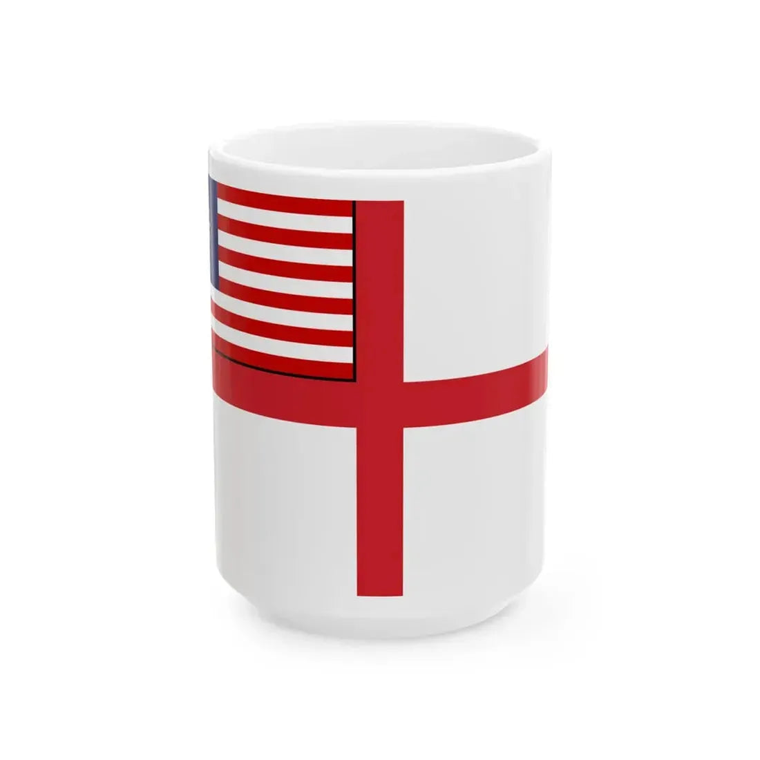 Naval Ensign of Malaya 1957-1963 (Malaysia) White Coffee Mug 15oz - Go Mug Yourself