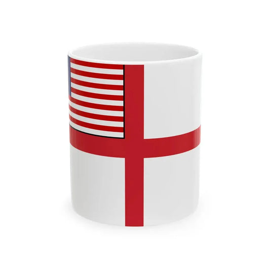 Naval Ensign of Malaysia 1963-1968 (Malaysia) White Coffee Mug 11oz - Go Mug Yourself