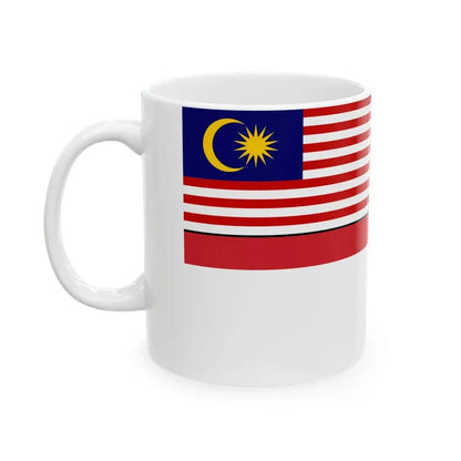 Naval Ensign of Malaysia 1963-1968 (Malaysia) White Coffee Mug - Go Mug Yourself