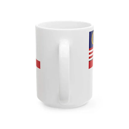 Naval Ensign of Malaysia 1963-1968 (Malaysia) White Coffee Mug - Go Mug Yourself