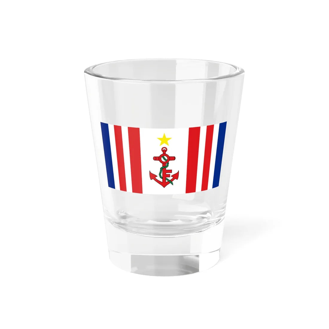 Naval Ensign of Mauritius (Mauritius) Shot Glass 1.5oz 1.5oz - Go Mug Yourself