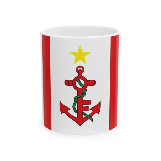 Naval Ensign of Mauritius (Mauritius) White Coffee Mug 11oz - Go Mug Yourself