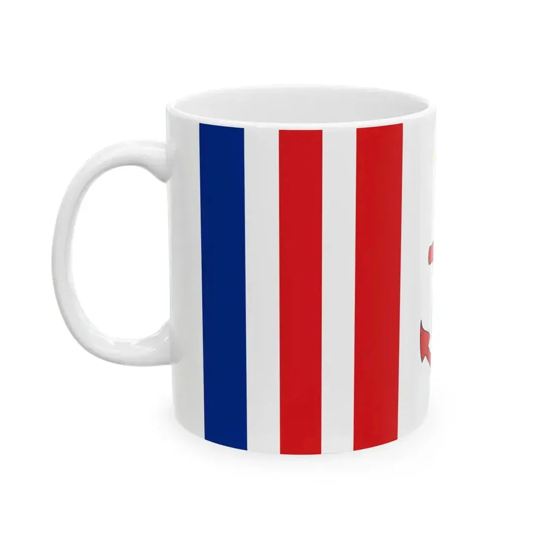 Naval Ensign of Mauritius (Mauritius) White Coffee Mug - Go Mug Yourself