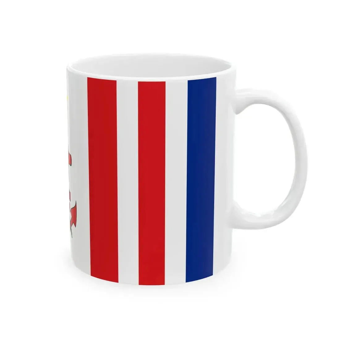 Naval Ensign of Mauritius (Mauritius) White Coffee Mug - Go Mug Yourself