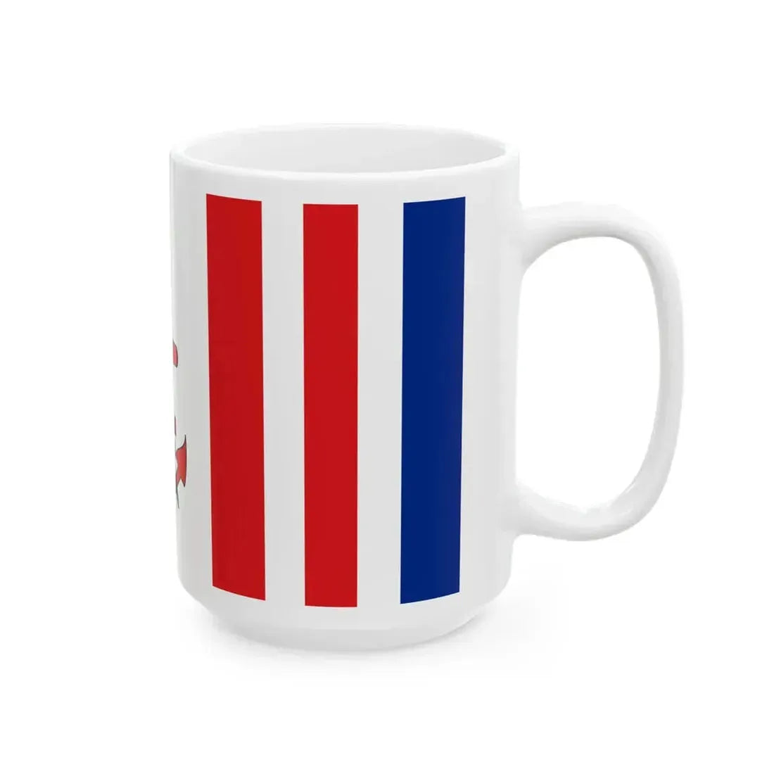 Naval Ensign of Mauritius (Mauritius) White Coffee Mug - Go Mug Yourself