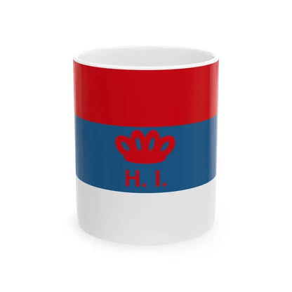 Naval Ensign of Montenegro 1881-1918 (Montenegro) White Coffee Mug 11oz - Go Mug Yourself