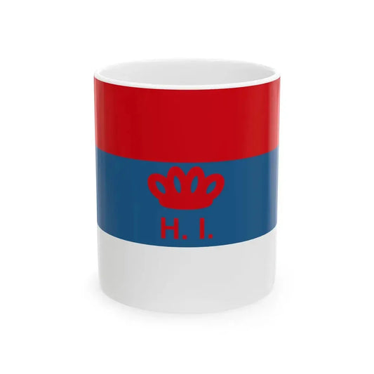 Naval Ensign of Montenegro 1881-1918 (Montenegro) White Coffee Mug 11oz - Go Mug Yourself