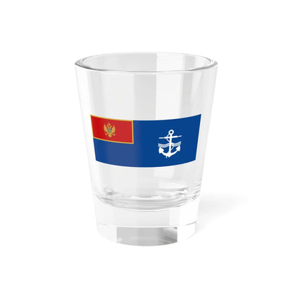 Naval Ensign of Montenegro (Montenegro) Shot Glass 1.5oz 1.5oz - Go Mug Yourself