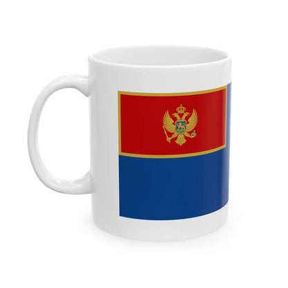 Naval Ensign of Montenegro (Montenegro) White Coffee Mug - Go Mug Yourself
