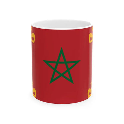 Naval Ensign of Morocco (Morocco) White Coffee Mug 11oz - Go Mug Yourself
