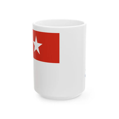 Naval Ensign of Myanmar (Myanmar) White Coffee Mug 15oz - Go Mug Yourself