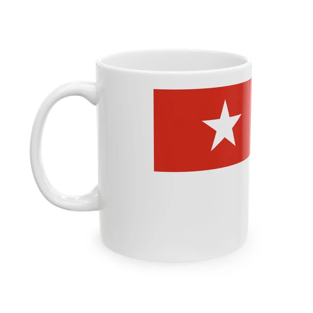 Naval Ensign of Myanmar (Myanmar) White Coffee Mug - Go Mug Yourself