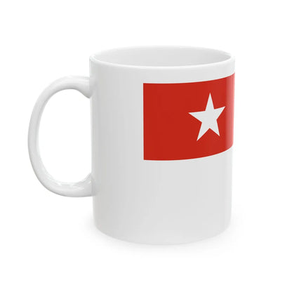 Naval Ensign of Myanmar (Myanmar) White Coffee Mug - Go Mug Yourself
