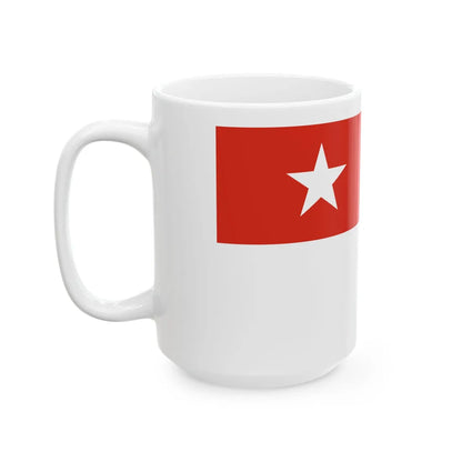 Naval Ensign of Myanmar (Myanmar) White Coffee Mug - Go Mug Yourself