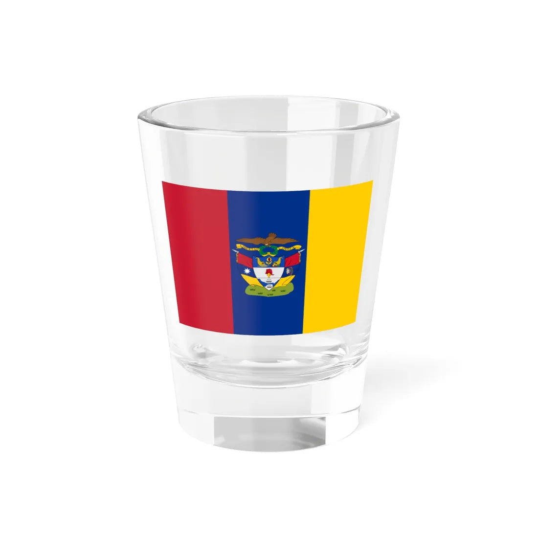 Naval ensign of New Granada (Colombia) Shot Glass 1.5oz 1.5oz - Go Mug Yourself