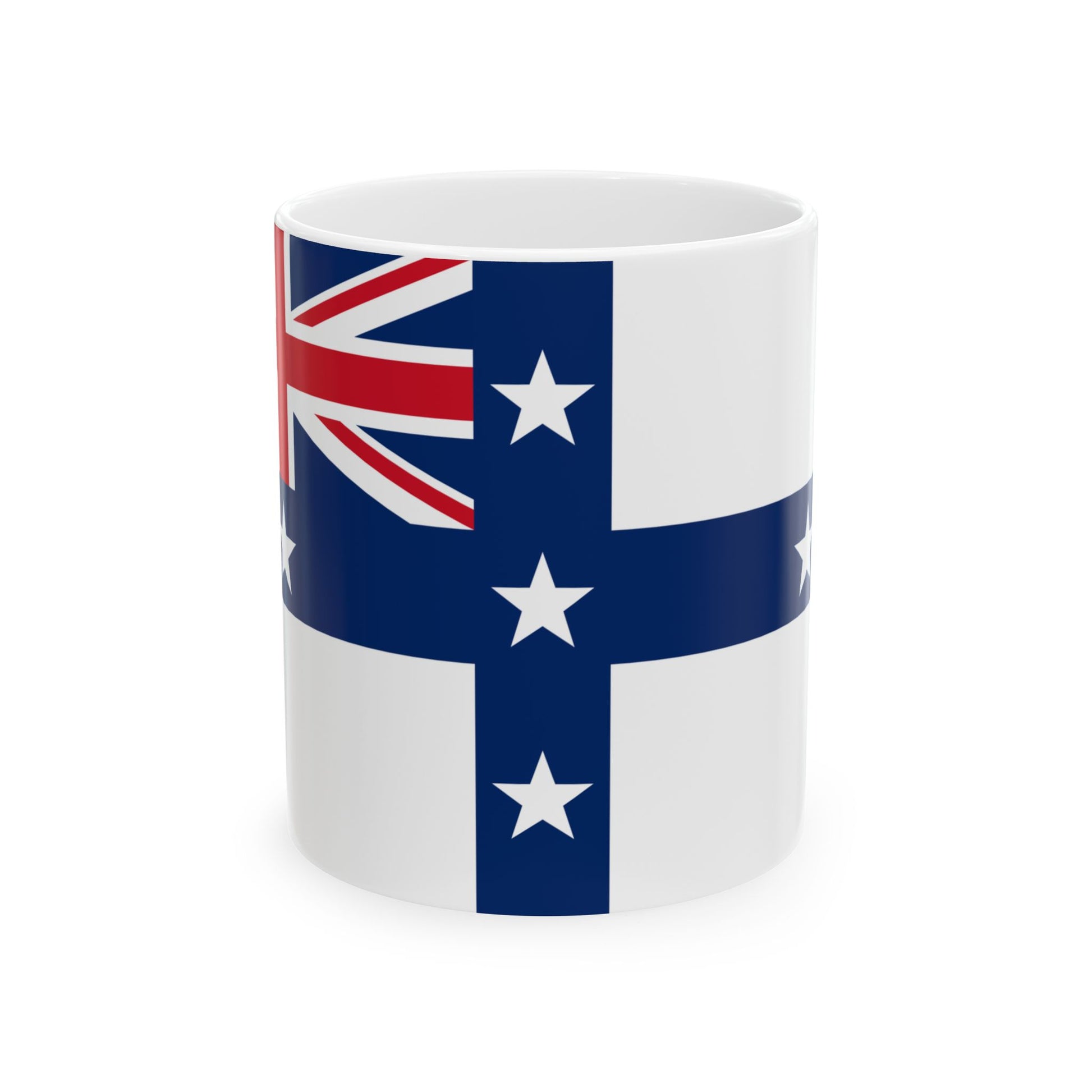Naval Ensign of New South Wales 1831-1883 (Australia) White Coffee Mug-11oz-Go Mug Yourself