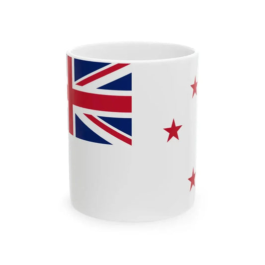 Naval Ensign of New Zealand (New Zealand) White Coffee Mug 11oz - Go Mug Yourself