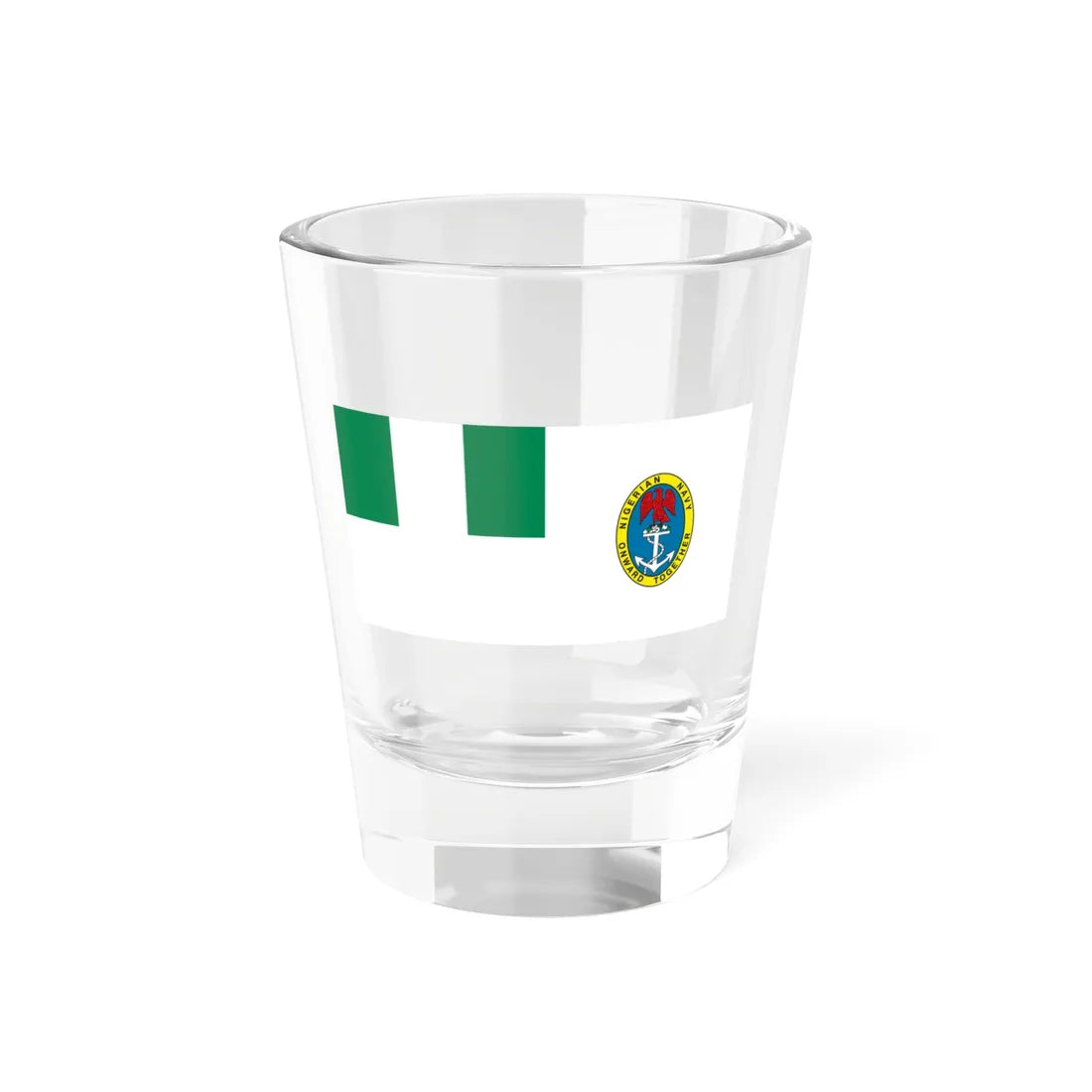 Naval Ensign of Nigeria (Niger) Shot Glass 1.5oz 1.5oz - Go Mug Yourself