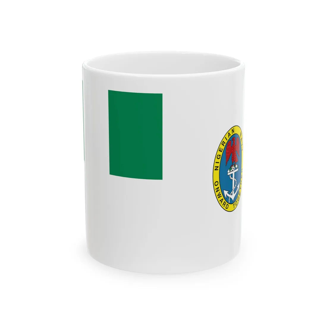 Naval Ensign of Nigeria (Niger) White Coffee Mug 11oz - Go Mug Yourself