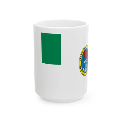 Naval Ensign of Nigeria (Niger) White Coffee Mug 15oz - Go Mug Yourself