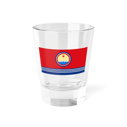 Naval Ensign of North Korea (Korea) Shot Glass 1.5oz 1.5oz - Go Mug Yourself