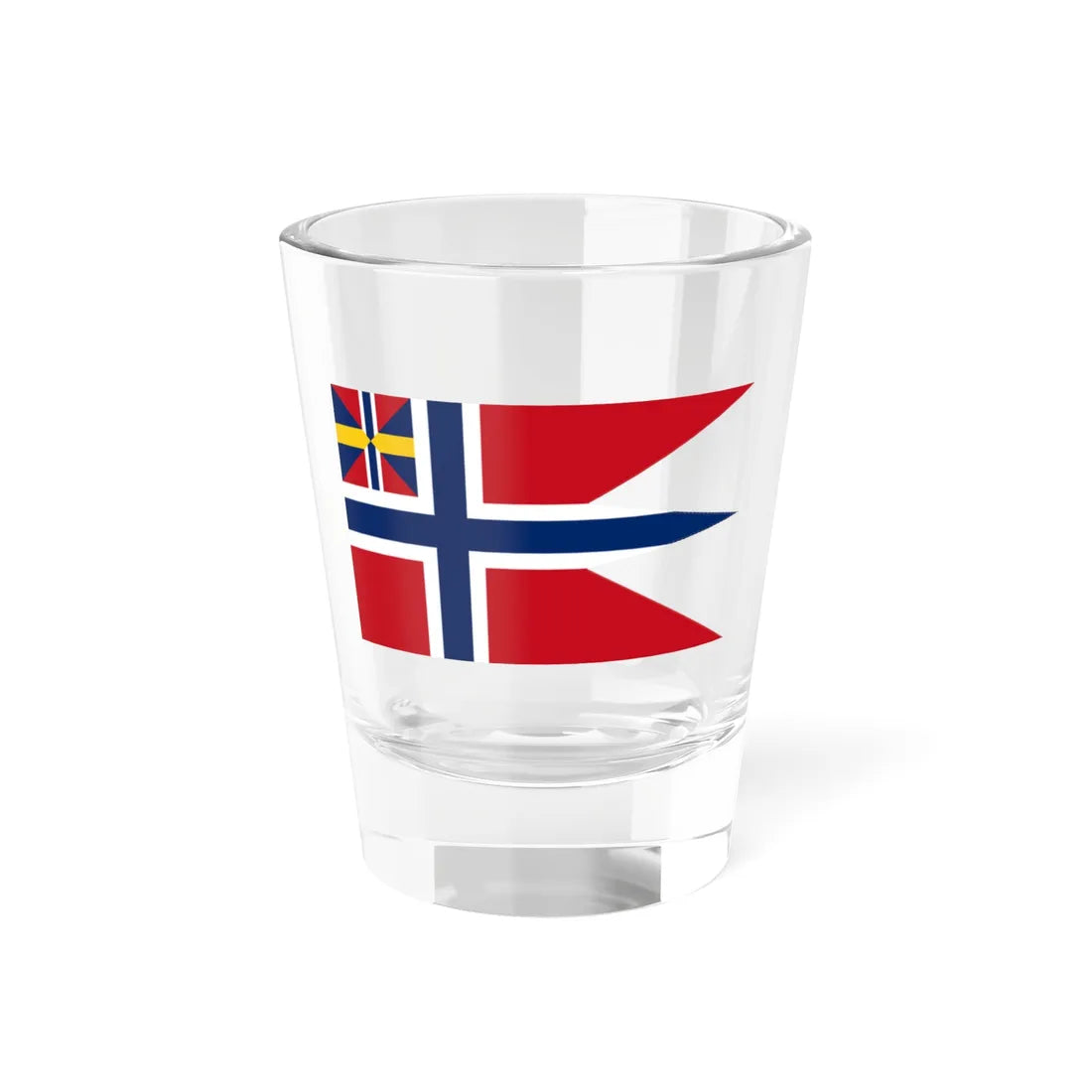 Naval Ensign of Norway 1844-1905 (Estonia) Shot Glass 1.5oz 1.5oz - Go Mug Yourself