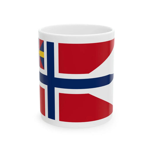Naval Ensign of Norway 1844-1905 (Estonia) White Coffee Mug 11oz - Go Mug Yourself