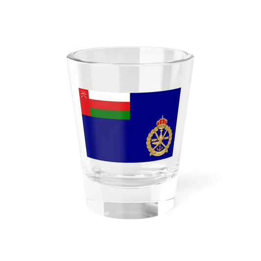 Naval Ensign of Oman (Oman) Shot Glass 1.5oz 1.5oz - Go Mug Yourself