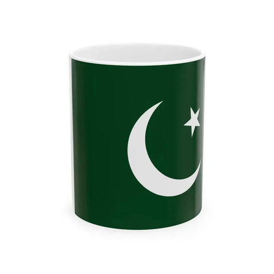 Naval Ensign of Pakistan (Pakistan) White Coffee Mug 11oz - Go Mug Yourself