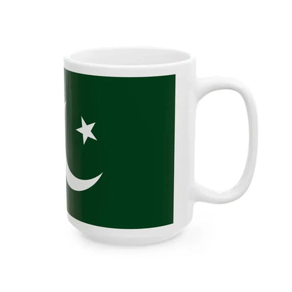 Naval Ensign of Pakistan (Pakistan) White Coffee Mug - Go Mug Yourself